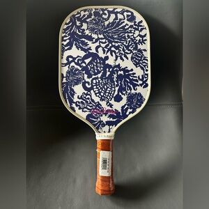 Lily Pulitzer LILLY X RECESS PICKLEBALL, DEEPER COCONUT RIDE WITH ME PADDLE. NWT